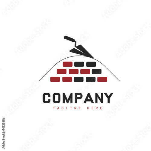 Creative brick logo designs for buildings, architectural buildings, civil engineering