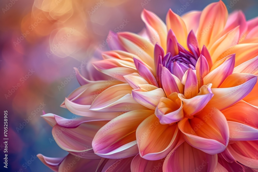 Nature's canvas painted with radiant blooming petals Nature's canvas painted with radiant blooming petals