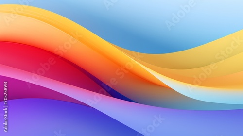 Abstract Colorful Background with Wavy Lines Textures AI Generated