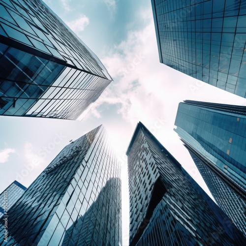 modern office buildings