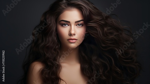 The use of keratin for beautiful hair treatment.