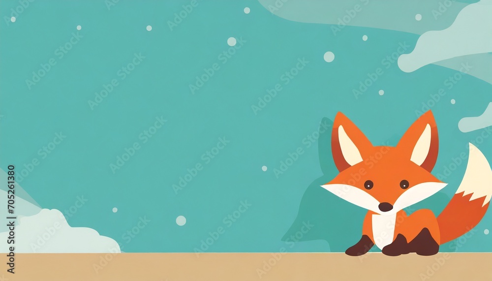 Fototapeta premium red fox in the snow