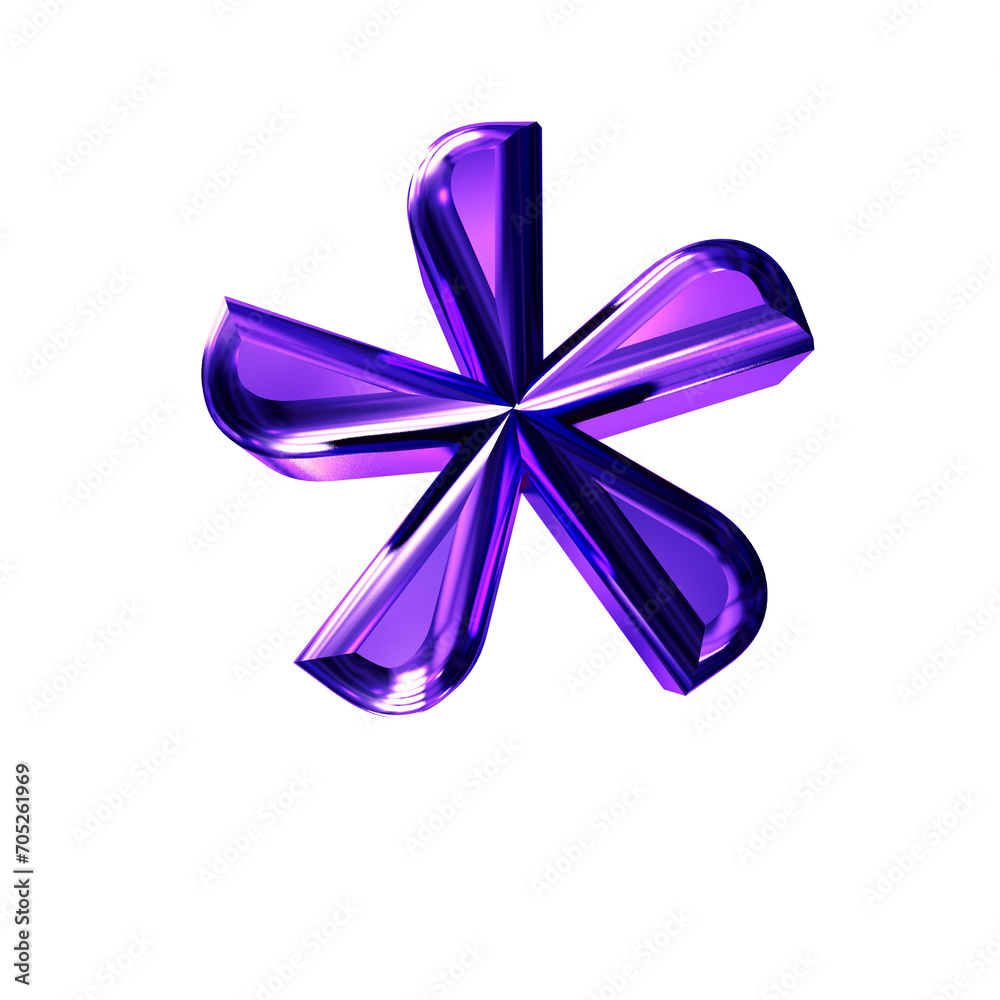 Purple symbol with bevel Purple symbol with bevel