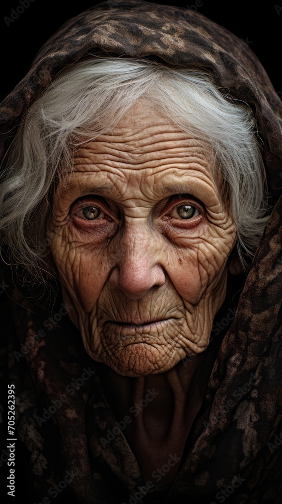portrait of an old person portrait of an old person