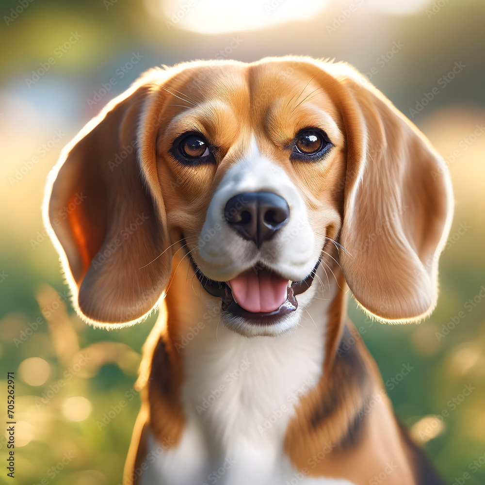 Smiling Beagle dog