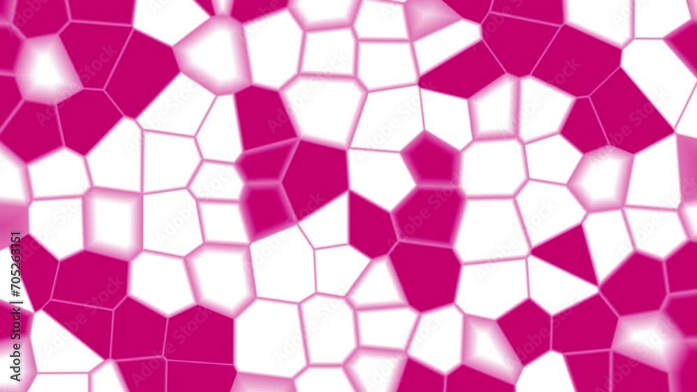 Abstract pink motion background of chaotic green pieces moving randomly. Abstract Shapes. Fractured surface Abstract pink motion background of chaotic green pieces moving randomly. Abstract Shapes. Fractured surface