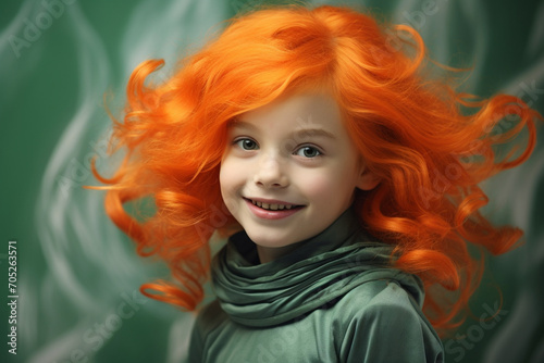 Joyful Redhead Child
