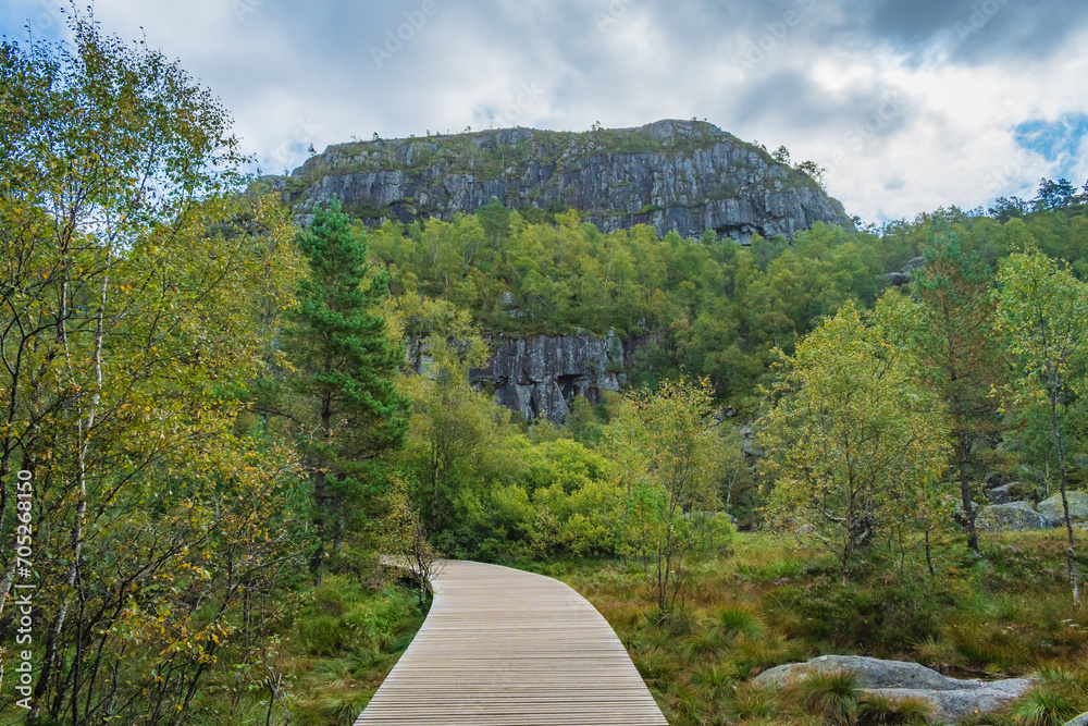 Landscape of the Preikestolen (Norway)