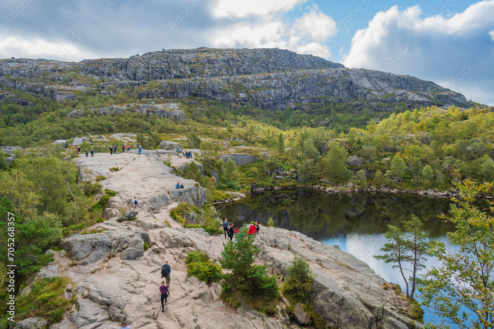 Landscape of the Preikestolen (Norway)