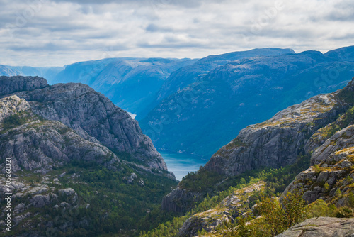 Landscape of the Preikestolen (Norway)