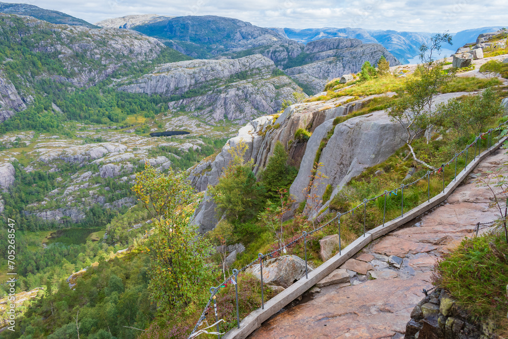Landscape of the Preikestolen (Norway)