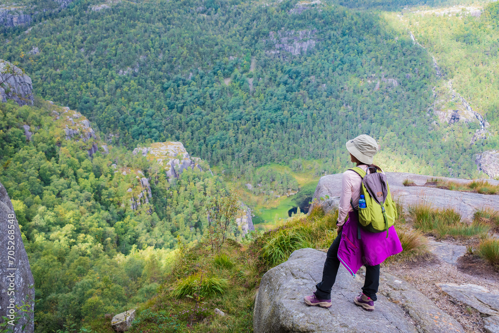 Landscape of the Preikestolen (Norway)