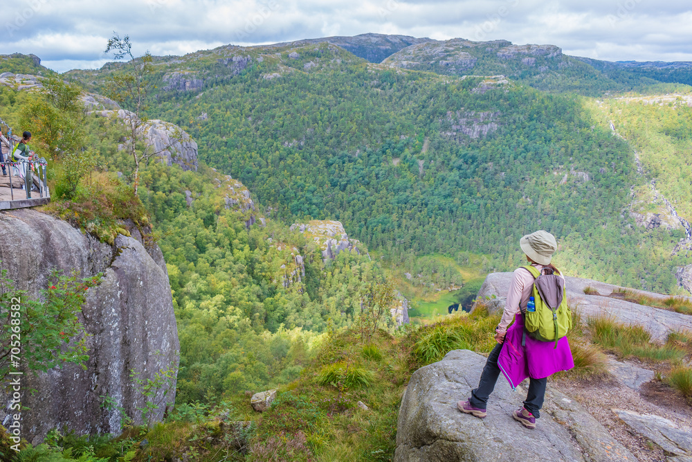 Landscape of the Preikestolen (Norway)