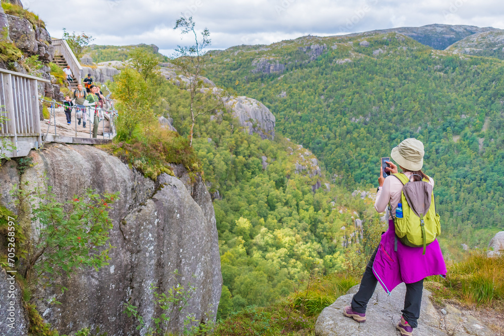 Landscape of the Preikestolen (Norway)