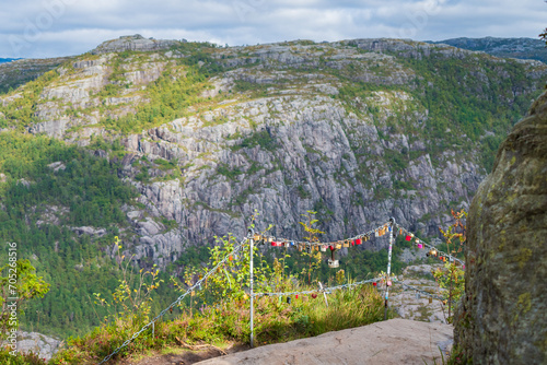 Obraz na płótnie Landscape of the Preikestolen (Norway) w salonie