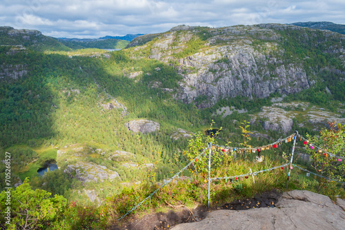 Obraz na płótnie Landscape of the Preikestolen (Norway) w salonie