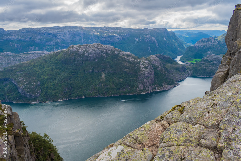 Landscape of the Preikestolen (Norway)