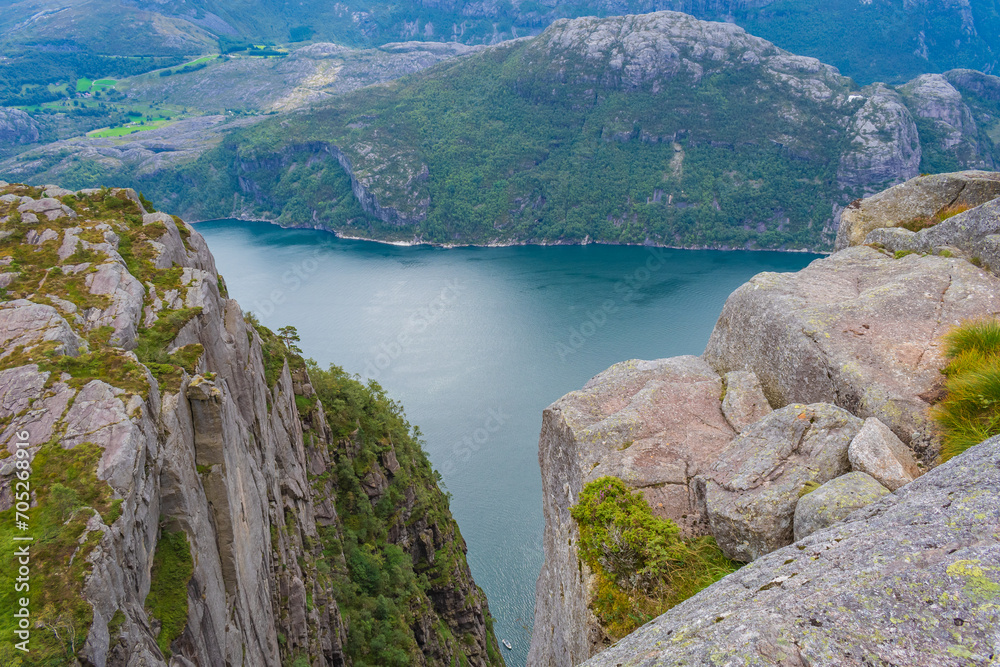 Landscape of the Preikestolen (Norway)