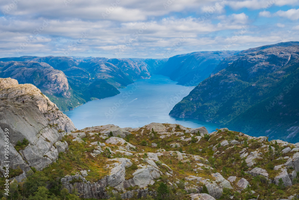 Landscape of the Preikestolen (Norway)