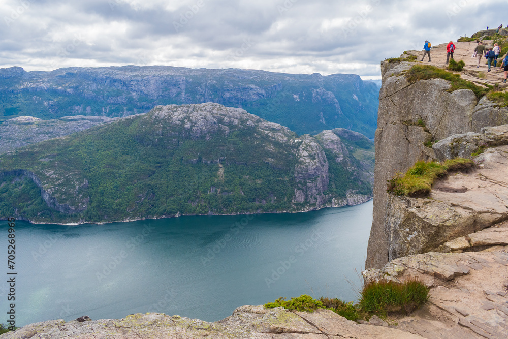 Landscape of the Preikestolen (Norway)