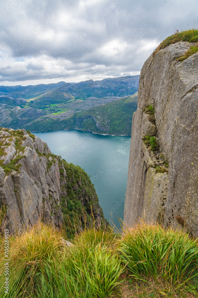Landscape of the Preikestolen (Norway)