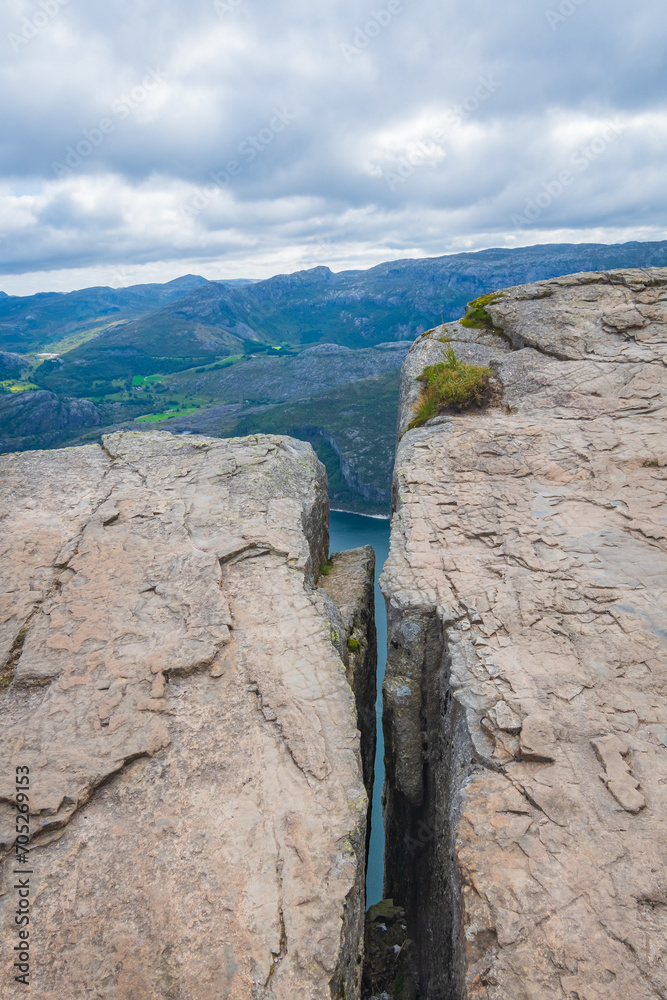 Landscape of the Preikestolen (Norway)