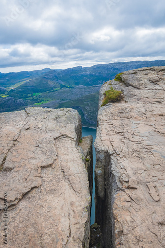 Obraz na płótnie Landscape of the Preikestolen (Norway) w salonie