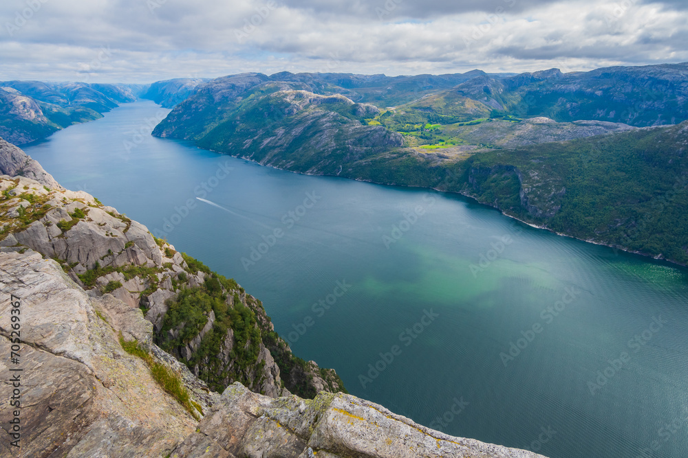 Landscape of the Preikestolen (Norway)