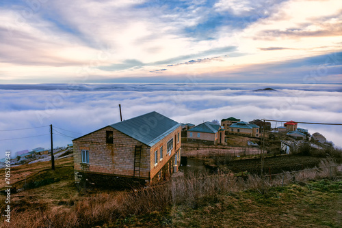 Dawn in a high mountain village in Dagestan © Владимир Ушаров