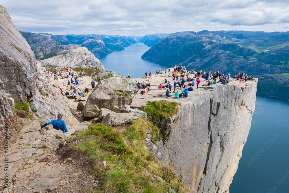 Landscape of the Preikestolen (Norway)