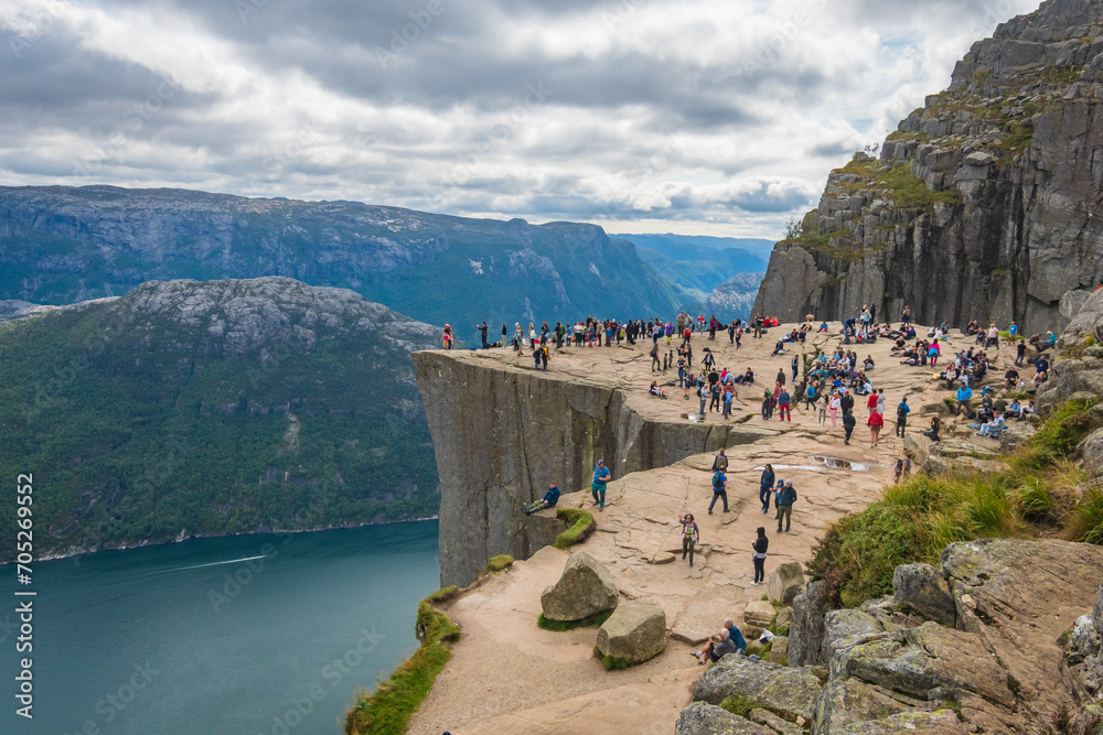 Landscape of the Preikestolen (Norway)