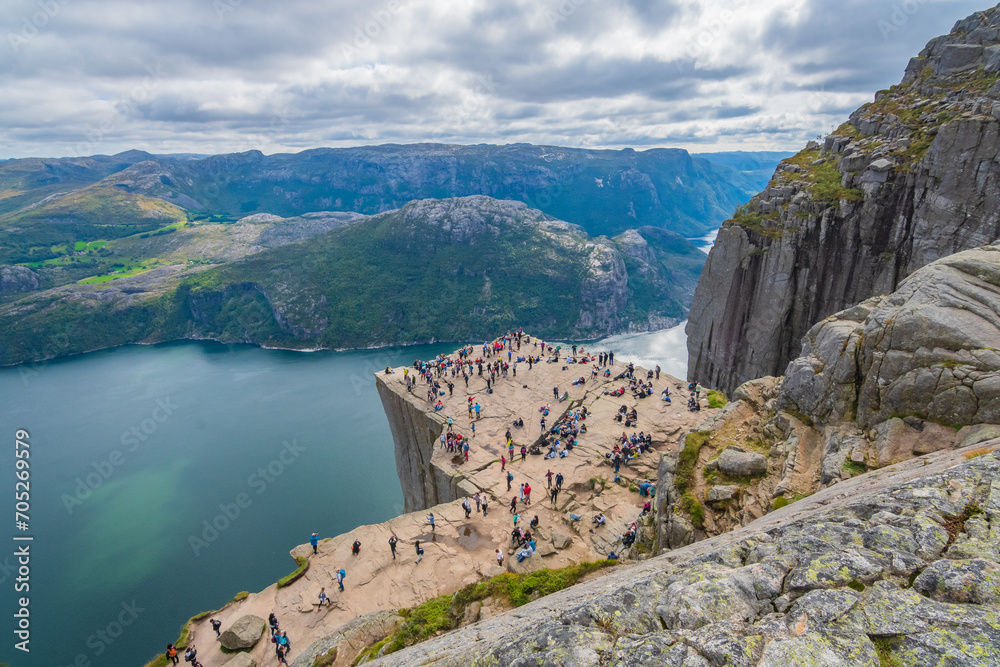 Landscape of the Preikestolen (Norway)