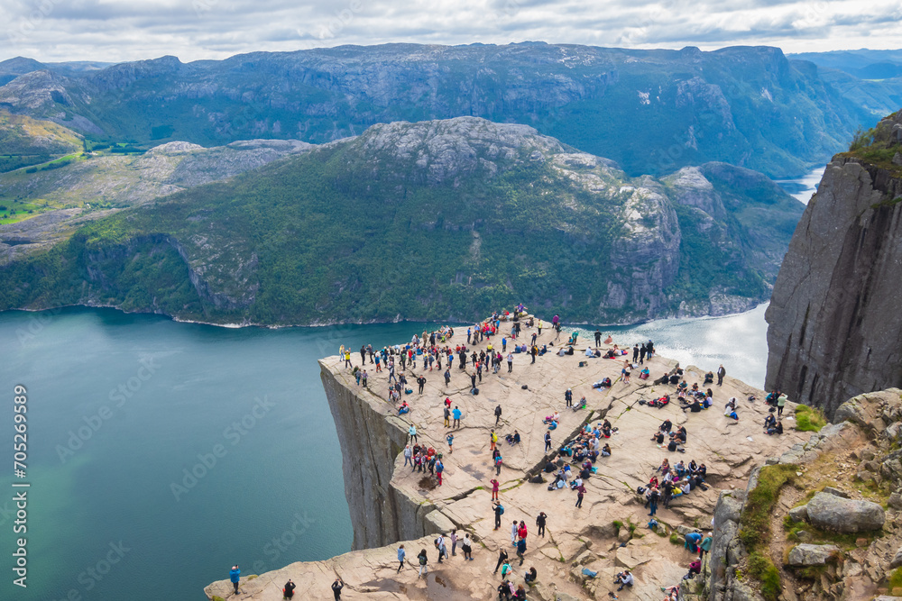 Landscape of the Preikestolen (Norway)