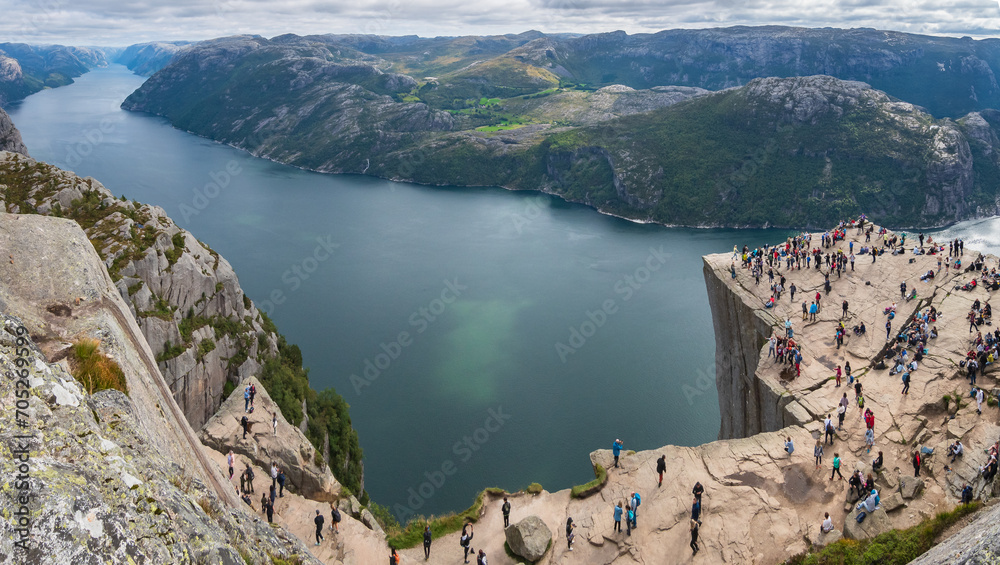 Landscape of the Preikestolen (Norway)