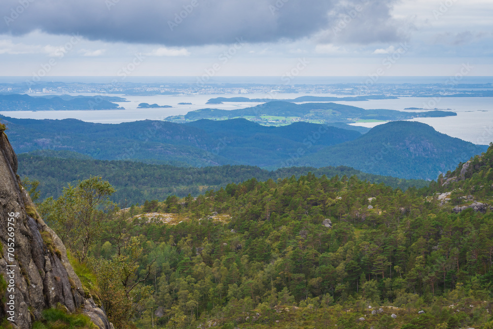 Landscape of the Preikestolen (Norway)