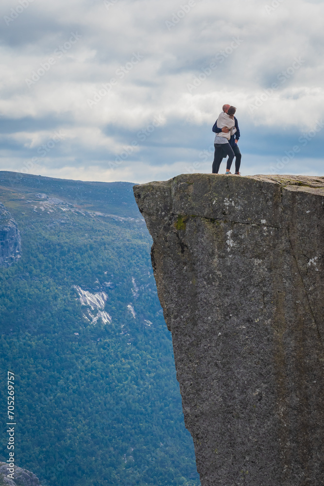 Landscape of the Preikestolen (Norway)