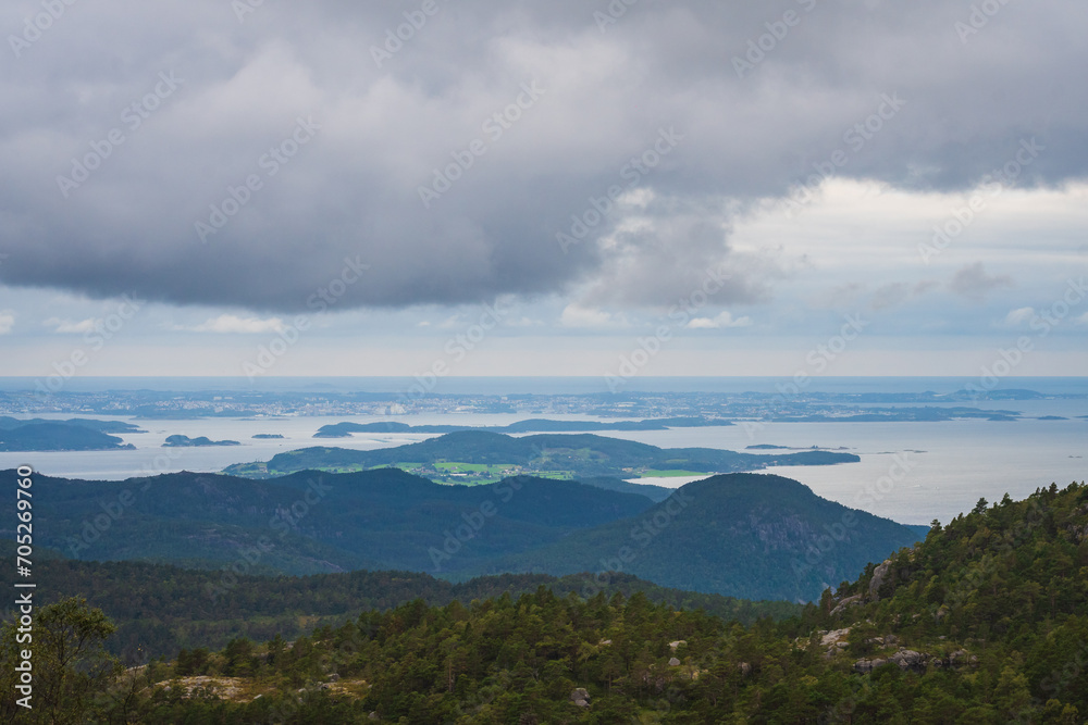 Landscape of the Preikestolen (Norway)