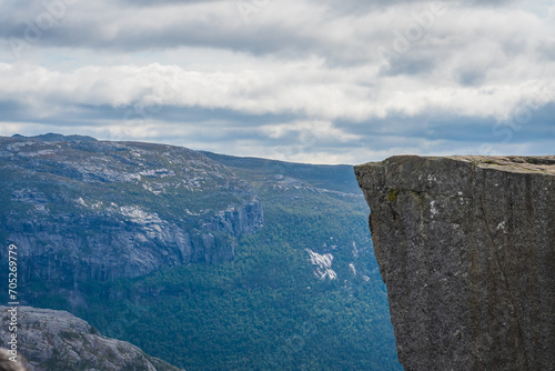 Obraz na płótnie Landscape of the Preikestolen (Norway) w salonie
