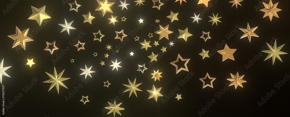 XMAS A gray whirlwind of golden snowflakes and stars. New XMAS A gray whirlwind of golden snowflakes and stars. New