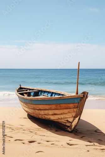 boat on top of a sandy beach