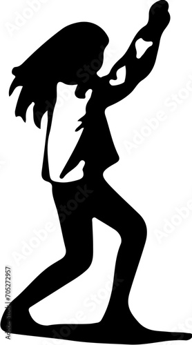 Vektorgrafik Silhouette Sportler Skizzengrafik Skizze Sketch 