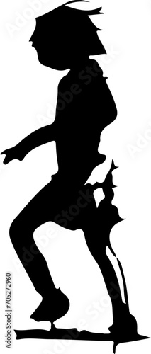 Vektorgrafik Silhouette Sportler Skizzengrafik Skizze Sketch 