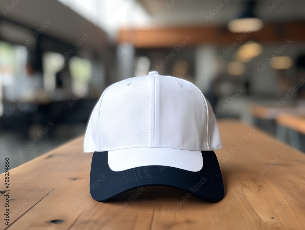 Trendy Baseball Cap Mockup for Sports and Streetwear - AI Generated Trendy Baseball Cap Mockup for Sports and Streetwear - AI Generated