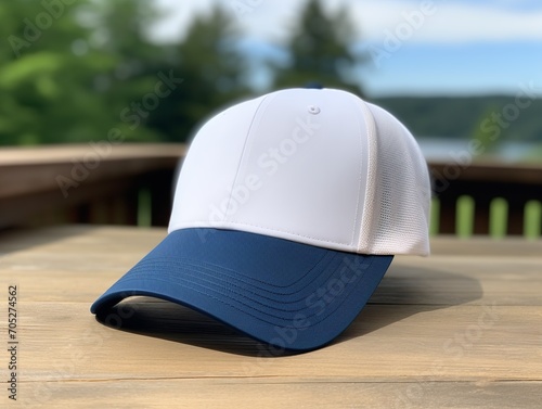 Wallpaper Mural Trendy Baseball Cap Mockup for Sports and Streetwear - AI Generated Torontodigital.ca