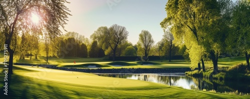 Beautiful golf course and s...
