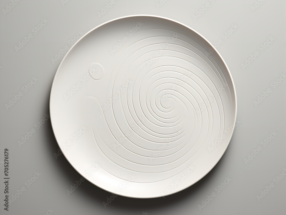 Obraz premium Elegant Ceramic Plate Mockup for Dining and Decor - AI Generated