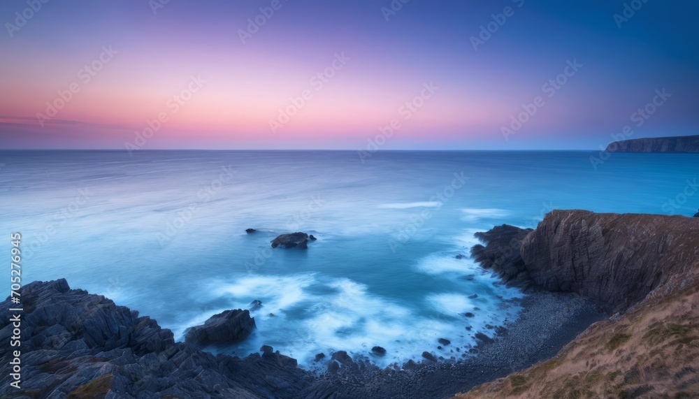 Twilight Serenity at Coastal Cliffs Twilight Serenity at Coastal Cliffs