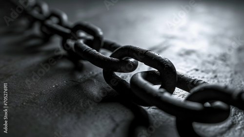A chains background can be a symbol of oppression, imprisonment, or bondage, but it can also be a symbol of strength, resilience, or unity. ai generated.