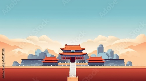 The Great Wall of China and the Forbidden City photo