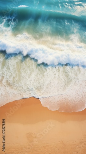 Sea surf on sandy beach  turquoise waves  sea travel and tourism  banner